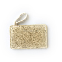 new products for 2022 NATURAL Bath loofah rectangular sponge spa Flat loofah pads bath sponge bathroom accessories
