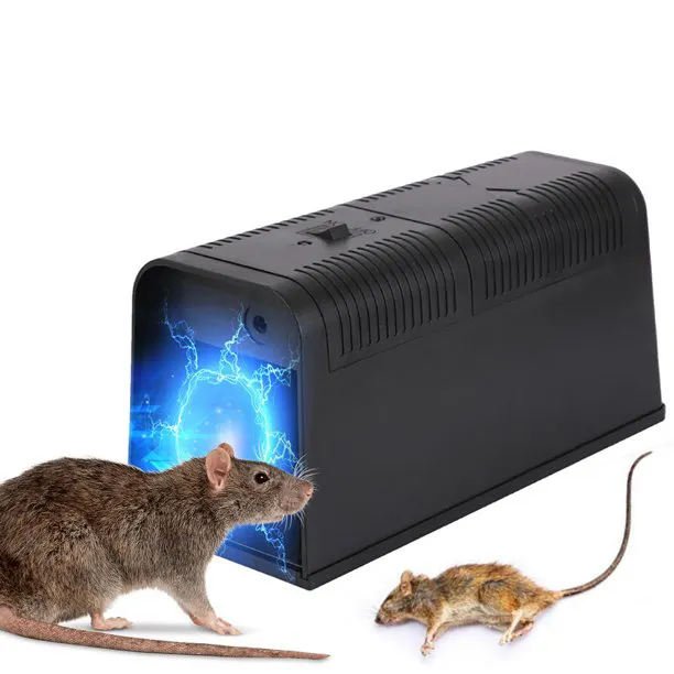 Piège à rat Zapper efficace pour tuer les souris à l'intérieur sans cruauté Tuer instantanément les rongeurs avec piège à souris électronique à tension puissante