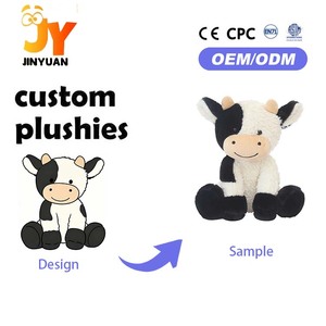 Peluche personnalisée en gros de vache des Highlands, super douce, en coton PP, jouet en peluche de dessin animé, couverture en maille pour animaux - Product Image 1