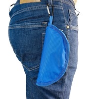 Gamelle portable pliable pour chien, en tissu Oxford imperméable, facile à nettoyer, écologique, motif uni, légère et classique