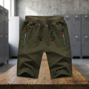 Olive Drab Colorway Tactical Sport Hip Hop Style Men's Shorts Canvas Fabric Waterproof & Quick Dry 100% Cotton - Product Image 3