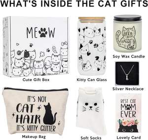 Ensemble <span class=keywords><strong>de</strong></span> cadeaux personnalisés pour animaux <span class=keywords><strong>de</strong></span> compagnie pour les amoureux des chats et des chiens <span class=keywords><strong>Trucs</strong></span> sur le thème des chats fous Lady Friends Girls - Product Image 2
