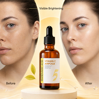 Sérum à l'acide tranexamique et à la vitamine C en ampoule, marque privée, correcteur de taches brunes, éclaircissant pour le visage, pour un teint inégal