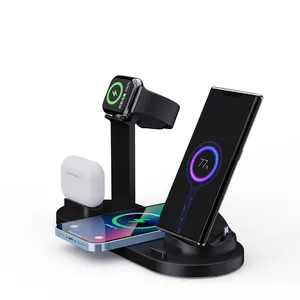 Wholesale Best Selling Products 2024 in use Wireless Charger 6 in 1 Wireless Charging Dock Charging Station Stand for iPhone 13