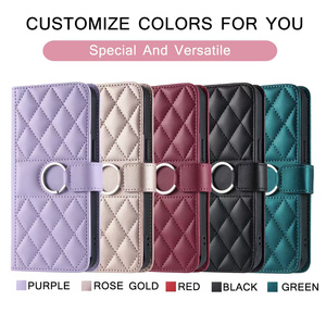 Funda de Teléfono de Cuero PU de Moda para Samsung S24/S25, Fundas Tipo Cartera para <span class=keywords><strong>A16</strong></span> A06 A35 A55, Fundas para iPhone 16 - Product Image 6