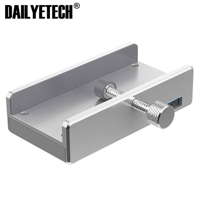 Original ORICO MH4PU Aluminum 4 Ports USB 3.0 Clip-type HUB for Desktop Laptop Clip Range 10-32mm