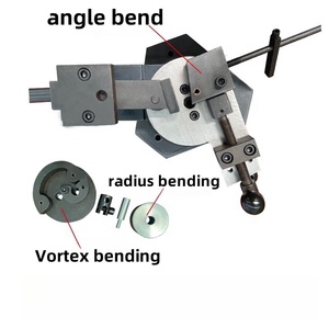 Machine à cintrer d'angle manuelle SBG-40 Acier <span class=keywords><strong>plat</strong></span> d'acier au carbone 30x8mm Acier <span class=keywords><strong>rond</strong></span> 15mm Machine à cintrer de <span class=keywords><strong>fer</strong></span> d'angle de noyau de vitesse - Product Image 4