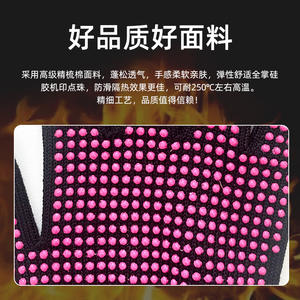 Guantes para peinar el cabello Qinfan con cuentas, aislantes del calor, antideslizantes, para rizador y plancha de pelo, uso diario - Product Image 5