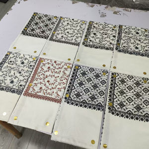 צמר הסיטונאי mens צעיף קשמירי עם רקום הגבול Omani תפילה צעיף ערבי גברים צעיף רך חיג 'אב בנדנה - Product Image 5