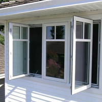 Ventanas Francesas Abatibles de PVC con Triple Vidrio Aislante Acústico y Doble Acristalamiento Low-E de CBMmart para Villas y Apartamentos