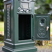 Boîte aux lettres en aluminium autoportante, étanche et durable avec une grande capacité pour la livraison de journaux à domicile