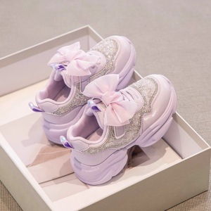 Zapatillas Deportivas Infantiles con Lazo, Suela Blanda y Cierre de Velcro, Zapatillas Escolares para Niñas, para Actividades al Aire Libre - Product Image 2