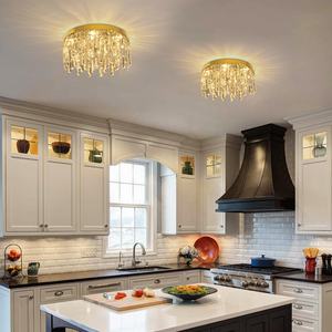 欧洲现代水晶发光二极管贴片灯泡30w吊灯水晶客厅吊灯 - Product Image 2