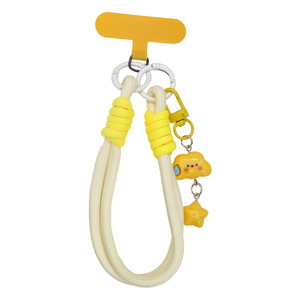 Cordon de téléphone en acrylique doux et mignon, motif étoile et nuage de dessin animé, couleur macaron, bracelet anti-perte, accessoires pour filles - Product Image 5