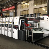 Machine d'impression flexographique multifonctionnelle série DS avec découpe et rainurage pour la production de boîtes en carton ondulé de différentes tailles