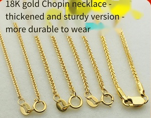 Collier en <span class=keywords><strong>Or</strong></span> <span class=keywords><strong>Prix</strong></span> Fabricant, Couleur et Longueur au Choix, Chaîne Clavicule Chopin en <span class=keywords><strong>Or</strong></span> Pur <span class=keywords><strong>18</strong></span> <span class=keywords><strong>Carats</strong></span> Au750 pour Femme - Product Image 3