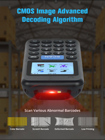 XB-A29 Syble Advance Décodage Dispositif de vérification d'inventaire portable 1D 2D Scanner de codes à barres sans fil avec écran