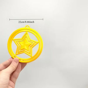 Adorno Colgante Circular de Plástico Impreso en 3D, Decoración Navideña Multifuncional - Product Image 4