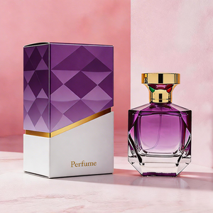 Botella de Perfume de Vidrio Vacía de Lujo con Etiqueta Personalizada, Acabado Mate Esmerilado, Cuadrada, de 30ml, 50ml, 100ml, con Caja - Product Image 4