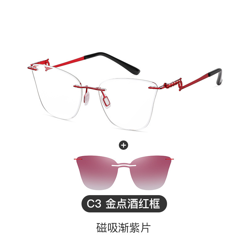Wine Red Frame /Purple Lens