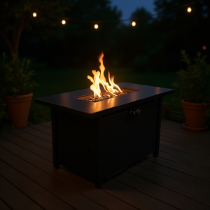 Db Modern Outdoor <b>Fire</b> <b>Pit</b> <b>Table</b> 25 H X 42 W Steel Bioethanol Fuel Garden Patio Use - Product Image 2