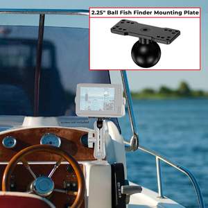 2,25 \ "bola gran buscador de peces montaje Universal aleación de aluminio placa de montaje electrónica marina accesorios de motocicletas compatibles - Product Image 6