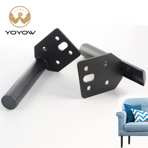 Yoyow ขาและฐานเฟอร์นิเจอร์เหล็กรูปตัว H ร่วมสมัยคุณภาพสูงสำหรับทีวีห้องนอนตู้โซฟา-ทนทานติดตั้งง่าย - Product Image 1