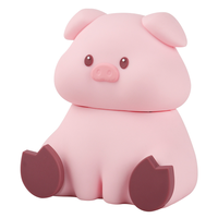 Nouvelle arrivée, haut-parleur Bluetooth en PVC avec motif d'animaux de dessin animé, mini haut-parleur sans fil, support de téléphone, bureau, chambre à coucher, cadeau