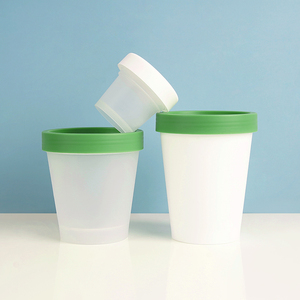 50ml/100ml PP nhựa mỹ phẩm lọ Frosted miệng rộng rõ ràng <span class=keywords><strong>container</strong></span> màu xanh lá cây vít Top Nắp Lotion Mặt kem mắt Kem - Product Image 2