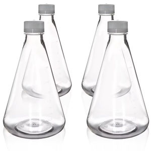 Fiole conique à col large en acrylique Nalgene de 1 litre, résistante à la corrosion, pour expériences chimiques, récipient sûr, consommables à usage unique - Product Image 2