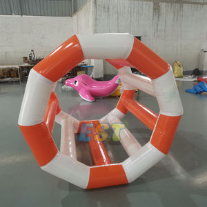 Équipement de jeu aquatique Jeux de sports d'été Gonflable Water Roller Ball Jeu de sport Flotteur Gonflable Water Roller Wheel - Product Image 3