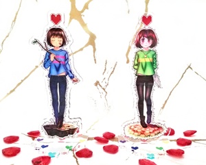 ฟิกเกอร์อะคริลิคตั้งโต๊ะ OEM ODM อนิเมะ Undertale ฟริสก์ คาร่า - Product Image 1