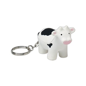 พวงกุญแจรูปวัวแบบขายส่ง ปรับแต่งได้ ของเล่นบีบ PU บอลคลายเครียด - Product Image 4