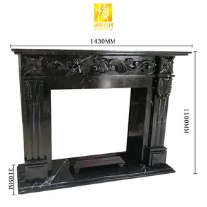 BOTON STONE Hot Sales Fireplace Mantel Natural Marble Surround Modern Decorative Fire Place