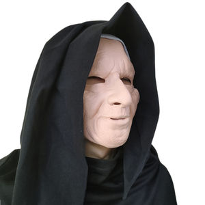 Máscara Facial Completa <span class=keywords><strong>de</strong></span> Látex <span class=keywords><strong>de</strong></span> Monja Mayor con Capucha Negra, Cubierta <span class=keywords><strong>de</strong></span> Terror Espeluznante para Cosplay <span class=keywords><strong>de</strong></span> Halloween, Casa Encantada y Accesorio para Fiesta <span class=keywords><strong>de</strong></span> Disfraces - Product Image 2