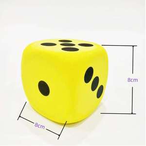 Jouets de <span class=keywords><strong>dés</strong></span> en mousse EVA écologiques de haute qualité personnalisés, grands, doux, <span class=keywords><strong>avec</strong></span> logo - Product Image 3