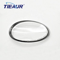 TIEAUR – Cache-phares de voiture personnalisables pour différents modèles, couvercles de lentilles de phares en verre avec bord gris pour Porsche 911/991 (2012-2018)