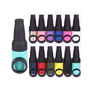 Enfriador de botellas y latas de cerveza de acero inoxidable con aislamiento de 12oz con abridor para botellas <span class=keywords><strong>vacantes</strong></span> de fiesta - Product Image 1