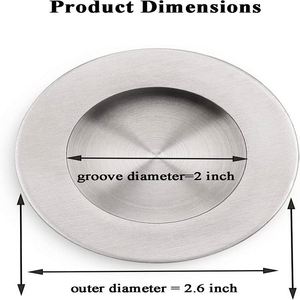Manijas Empotradas Ocultas de Acero Inoxidable Estilo Diseño Industrial WEKIS para Puertas Corredizas de Armarios y Gabinetes de Cocina - Product Image 6