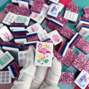 Maßgefertigtes 4-Spieler-Schicht-Acryl-Mah-<span class=keywords><strong>Jong</strong></span>-Spielset mit amerikanischen Mahjong-Steinen – Juego <span class=keywords><strong>de</strong></span> Acrylic Mahjong Brettspielset - Product Image 5