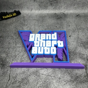 แท่นวางโลโก้ <span class=keywords><strong>GTA6</strong></span> ของพรีเมียมสำหรับเกมเมอร์ ของสะสมตกแต่งโต๊ะทำงาน - Product Image 5