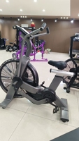 Vélo d'exercice commercial ZY Air Bike avec moniteur numérique, équipement de fitness pour entraînement cardio haute intensité, logo personnalisé OEM