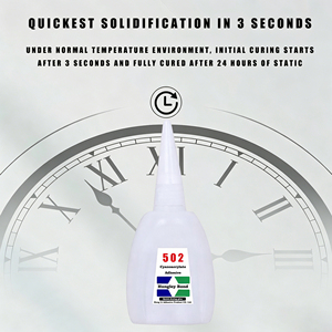Strong CA <strong>Glue</strong> All-Purpose Cyanoacrylate Adhesive for Wood Metal Ceramic Rubber <strong>Leather</strong> and Fiberglass Quick-drying <strong>Glue</strong> - Product Image 2