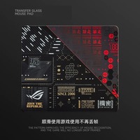 Cadeau de jeu tendance et cool pour hommes - Tapis de souris XXL en verre photovoltaïque trempé avec design créatif pour FPS eSports et bureau