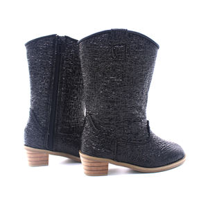 Bottes de cow-girl Talons pour enfants Filles Chaussures pour enfants Grossistes Caoutchouc Cuir solide Chaussures pour bébés Bottes d'équitation d'hiver - Product Image 2