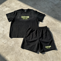 Camiseta Deportiva de Verano para Hombre con Logotipo Personalizado del Fabricante, 100% Algodón Ecológico, Pantalones Cortos, Traje Deportivo para Hombre de Alta Calidad