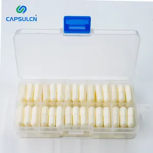 CapsulCN النقي الأبيض فارغة كبسولة جيلاتين صلبة الصيدلانية كبسولات متعددة الألوان المتاحة دعم التخصيص