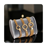 Bracelet en maille avec fermoir mousqueton en acier inoxydable étanche et inaltérable, type Sailor Lock, pour la fabrication de bijoux