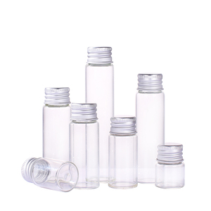 Empty Glass Tube Glass Vial 5ml 8ml 10ml 12ml 20ml 25ml 30ml Tube Glass Bottle With Screw Lid