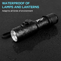 QXMOVING lampe de poche LED Rechargeable en aluminium torche de plongée sous-marine étanche avec interrupteur magnétique charge USB